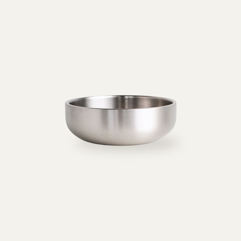 Serving Bowl — Brushed Stainless Steel, Medium