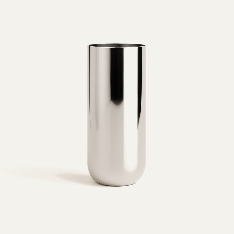 Vase — Brushed Stainless Steel