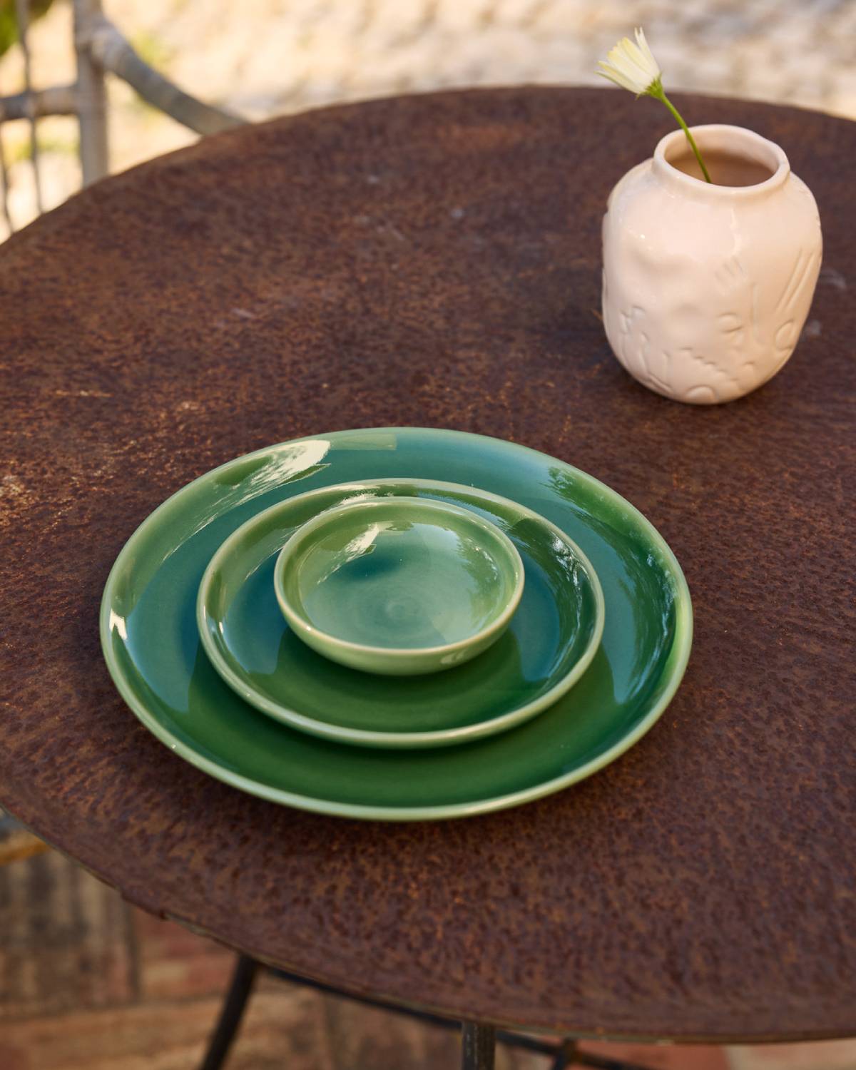 Mini Plate Classic - Emerald Green lifestyle