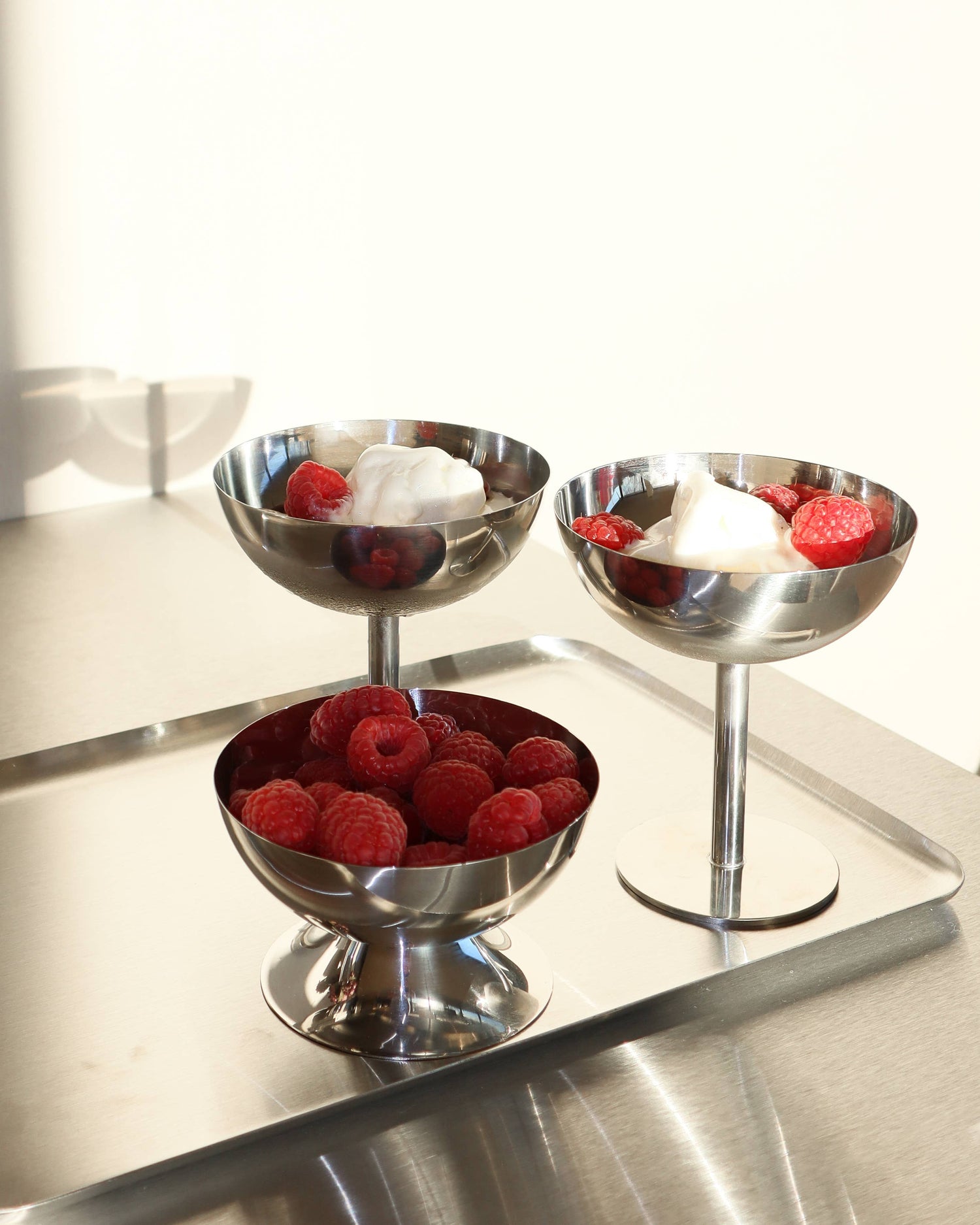 Ice Cream Cup — Brushed Stainless Steel, Tall