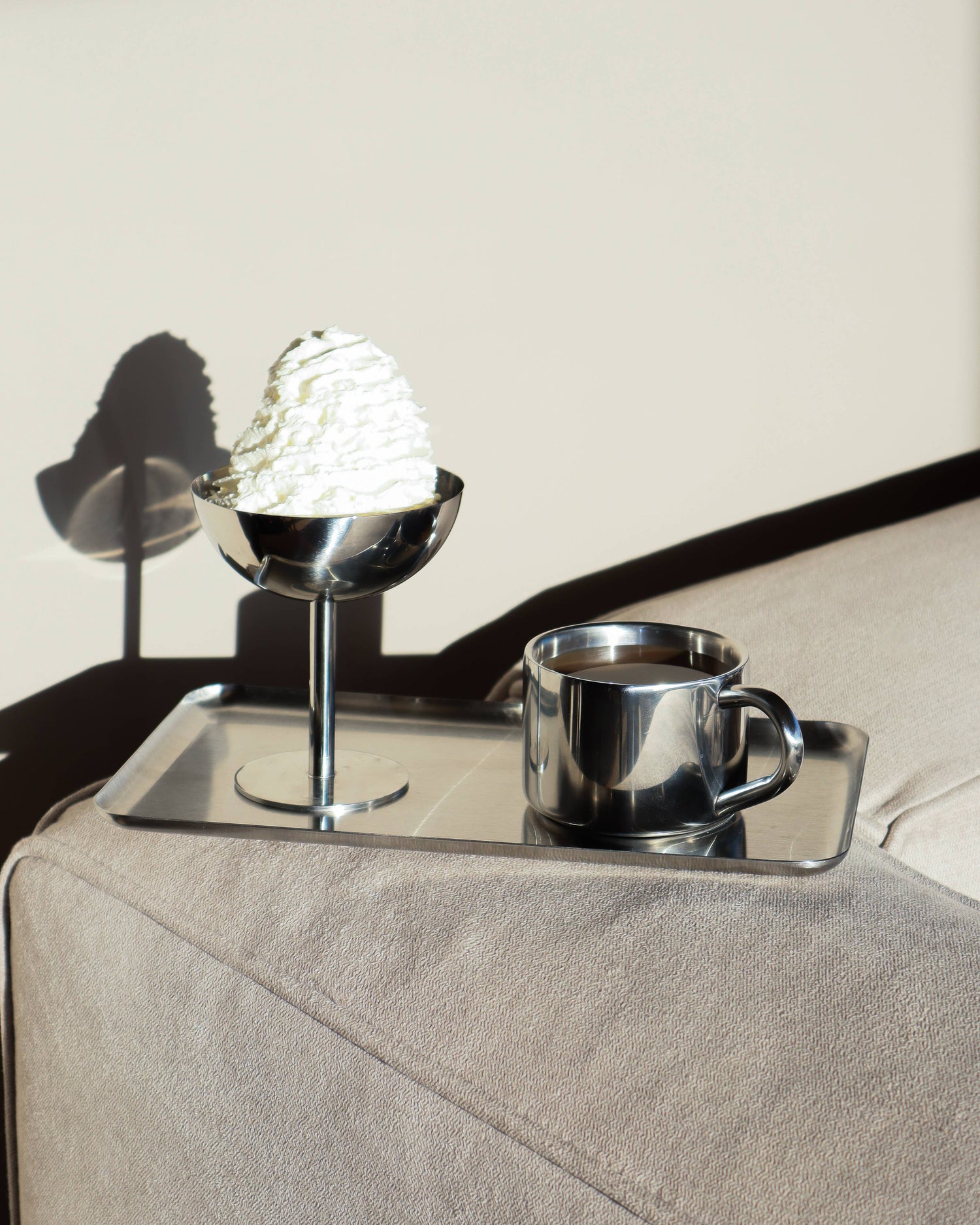 Ice Cream Cup — Brushed Stainless Steel, Tall