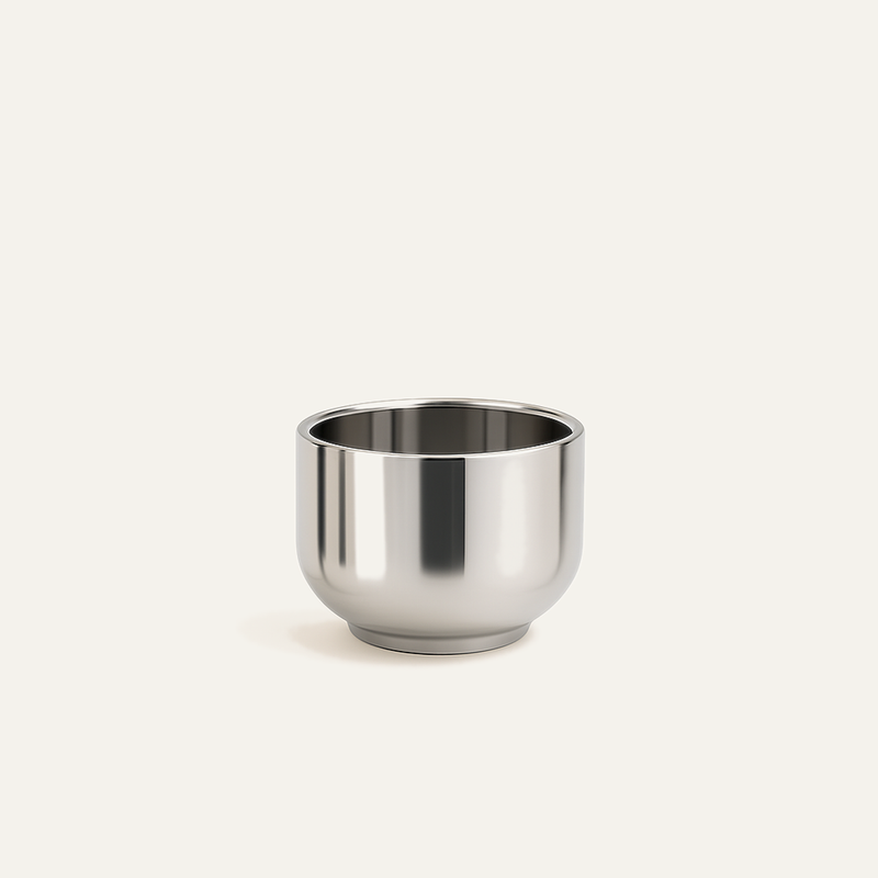 Espresso Cup — Brushed Stainless Steel
