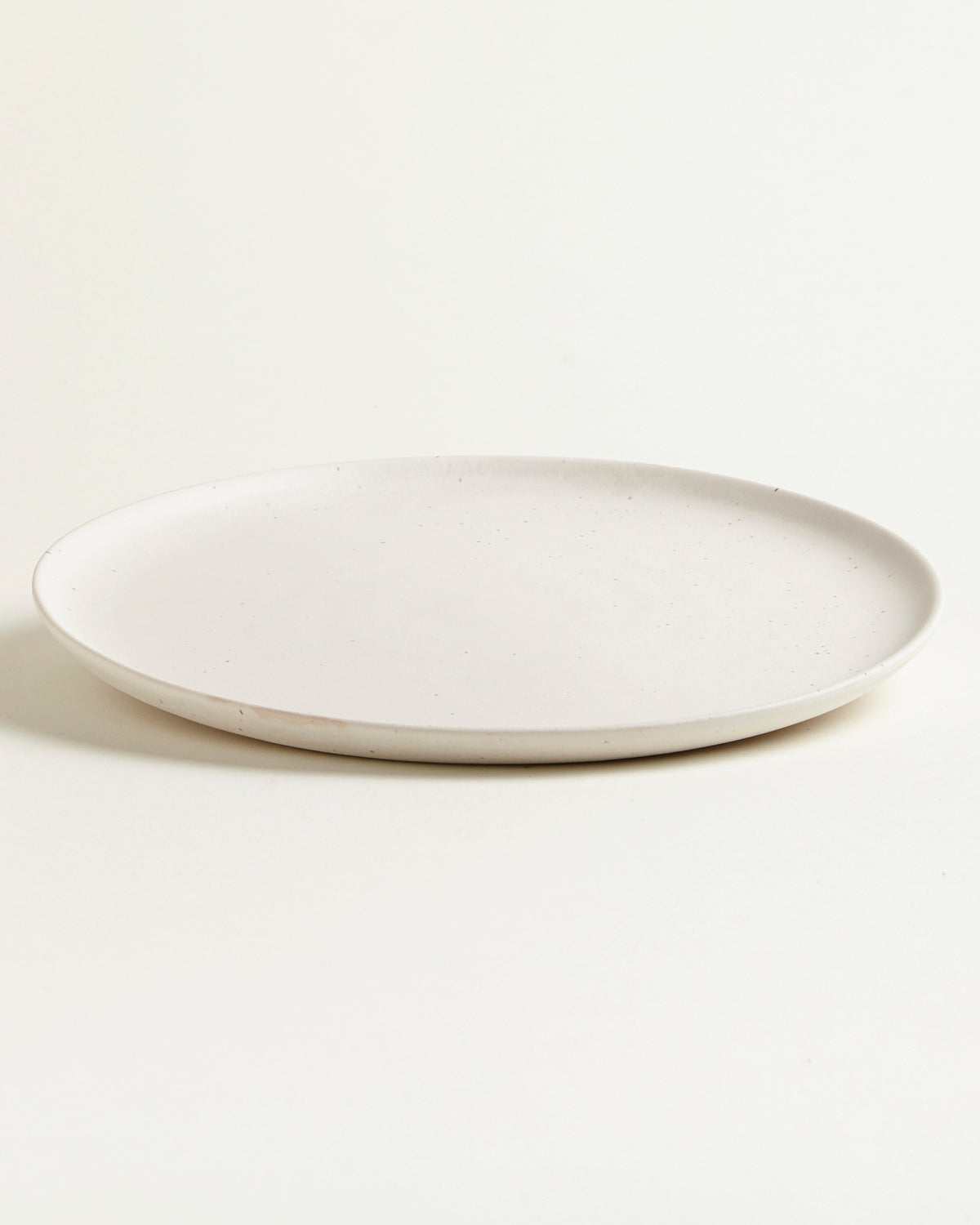 Large Plate Traditional - Natural White back
