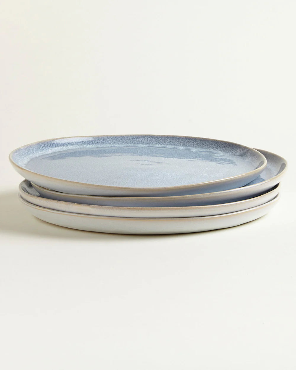 Large Plate Traditional - Teal stacked