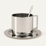 Americano Coffee Cup Set — Brushed Stainless Steel