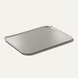 Serving Tray — Brushed Stainless Steel, Large